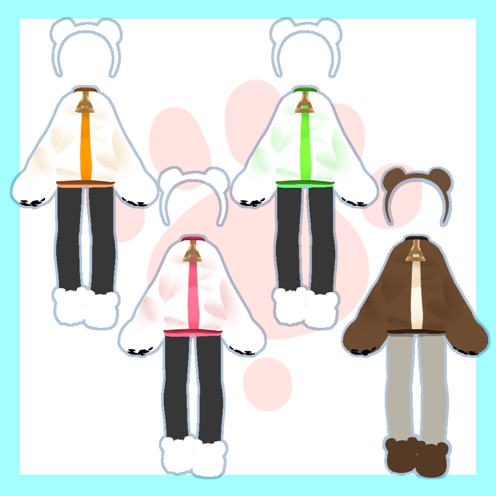 【ギミックつき】しろくまジャケット【キプフェル対応】