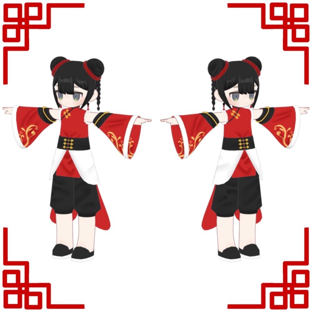 【髪型・衣装】おだんごちゃいな【キプフェル対応】