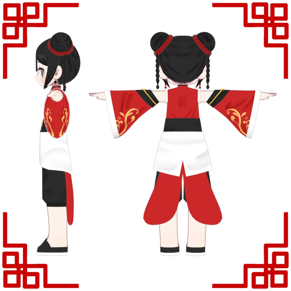 【髪型・衣装】おだんごちゃいな【キプフェル対応】