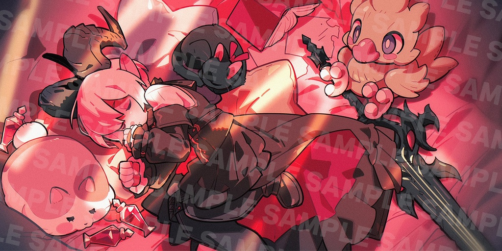 コルルのデスクマット