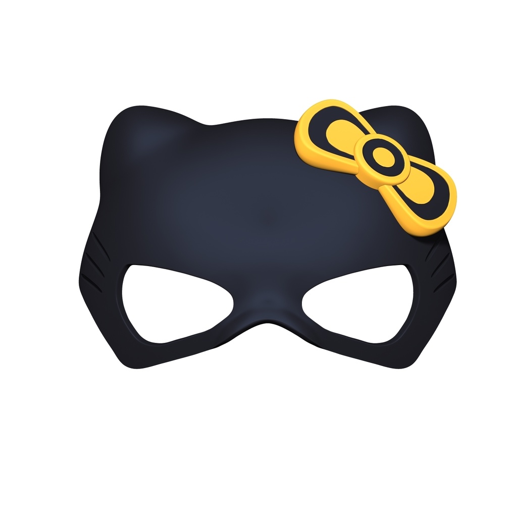 hello kitty batman mask - 3d print