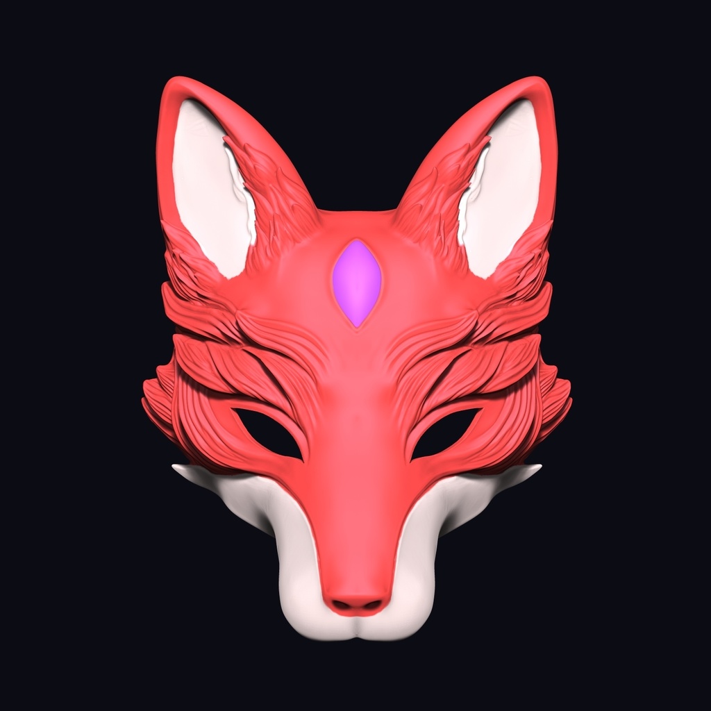 wolf mask - 3d print