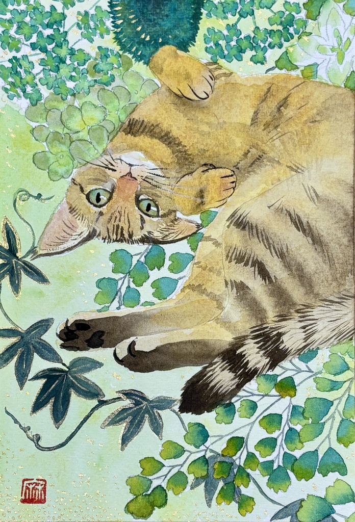 緑に包まれて 220×150mm