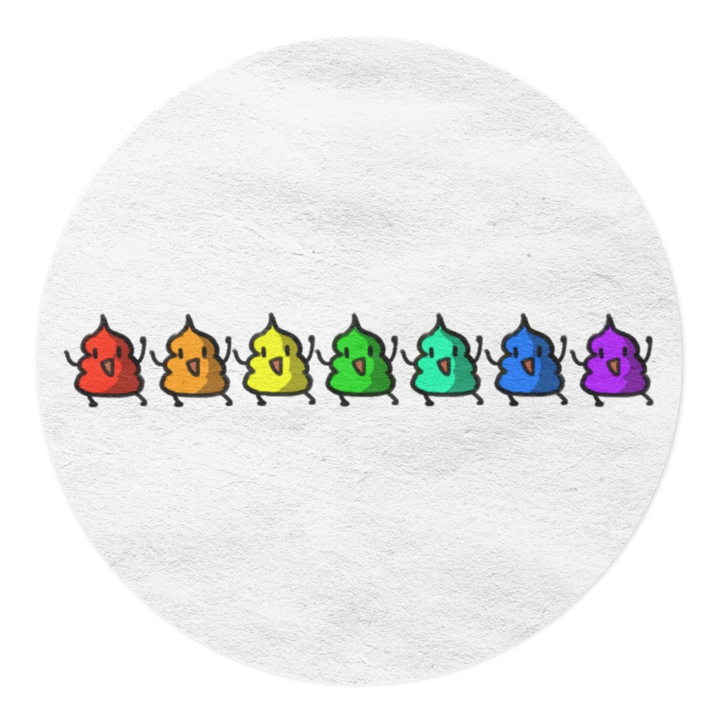 レインボーうんちっちテープ