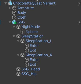 睡眠支援ギミック/SleepSupportGimmick(VRChat用)