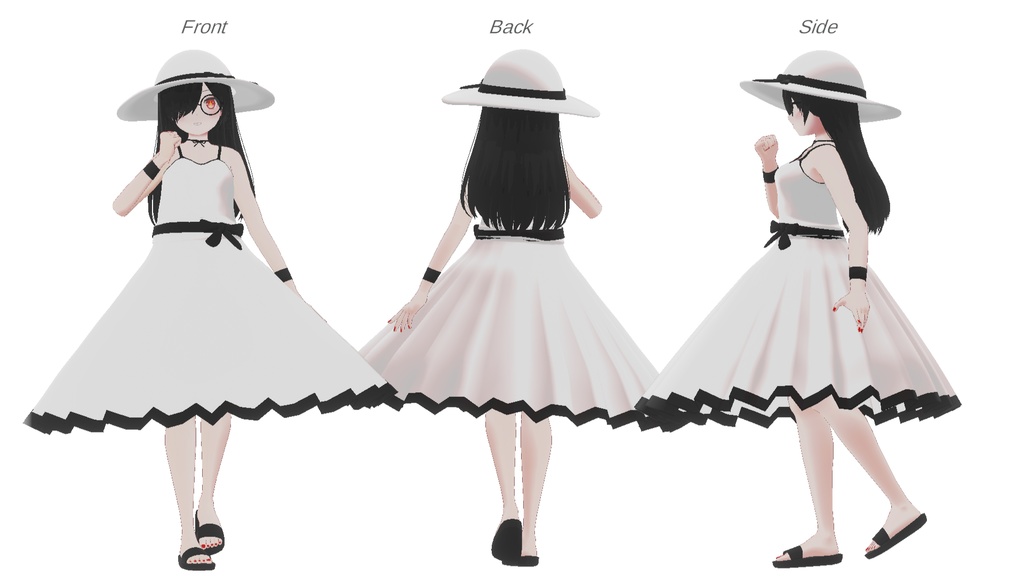 ソルシエル素体想定衣装「夏ワンピース」