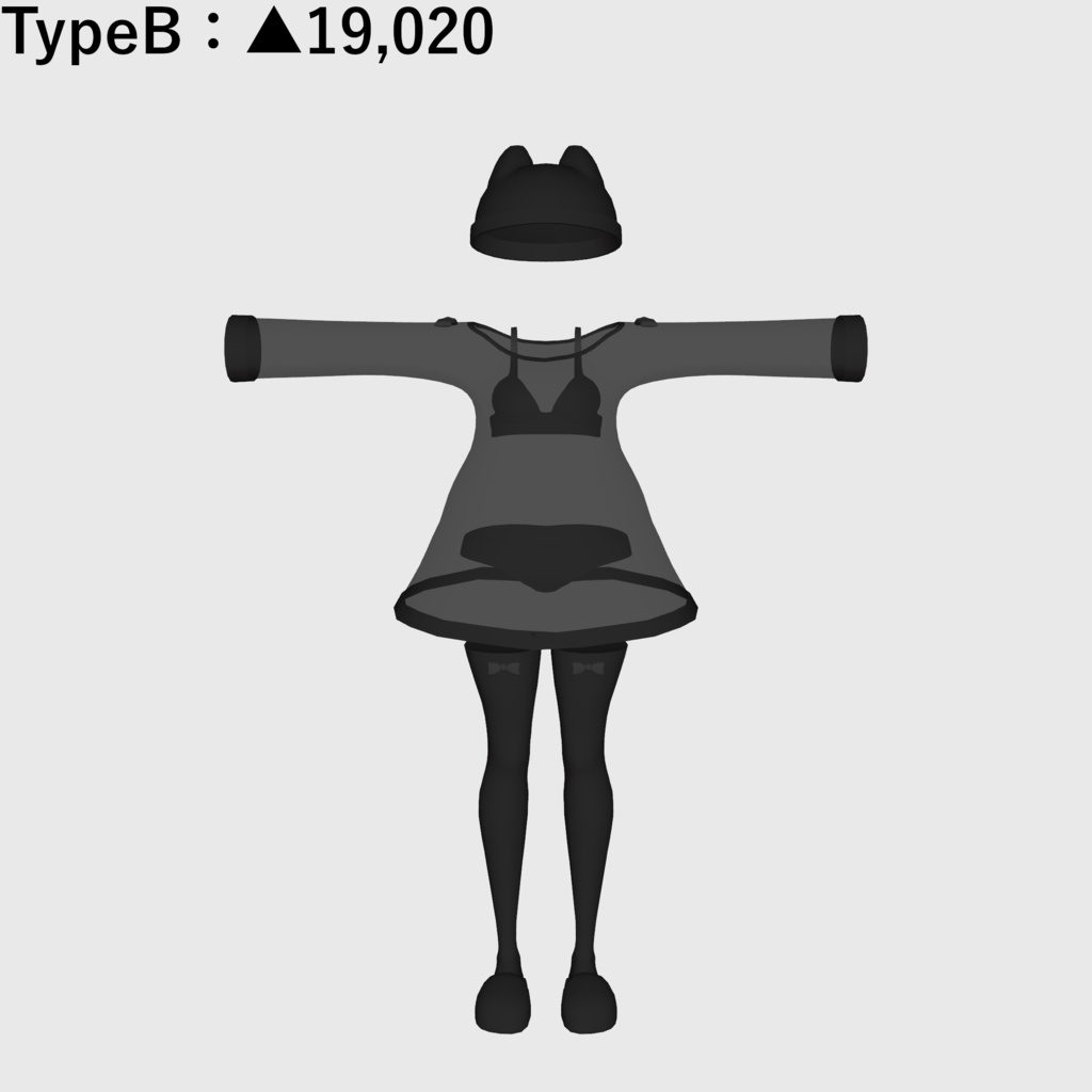 ソルシエル素体想定衣装「セクシーシースルー衣装」