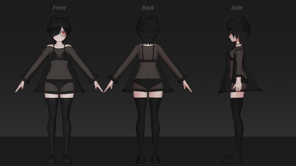 ソルシエル素体想定衣装「セクシーシースルー衣装」