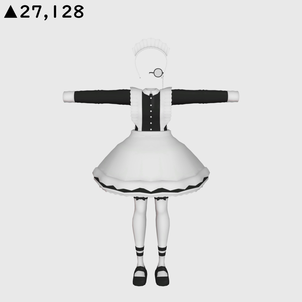 ソルシエル素体想定衣装「メイド服な衣装改」