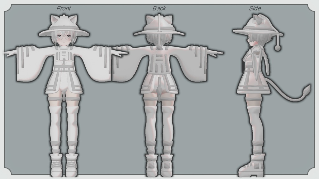 RINNE素体S想定衣装「白魔女衣装」