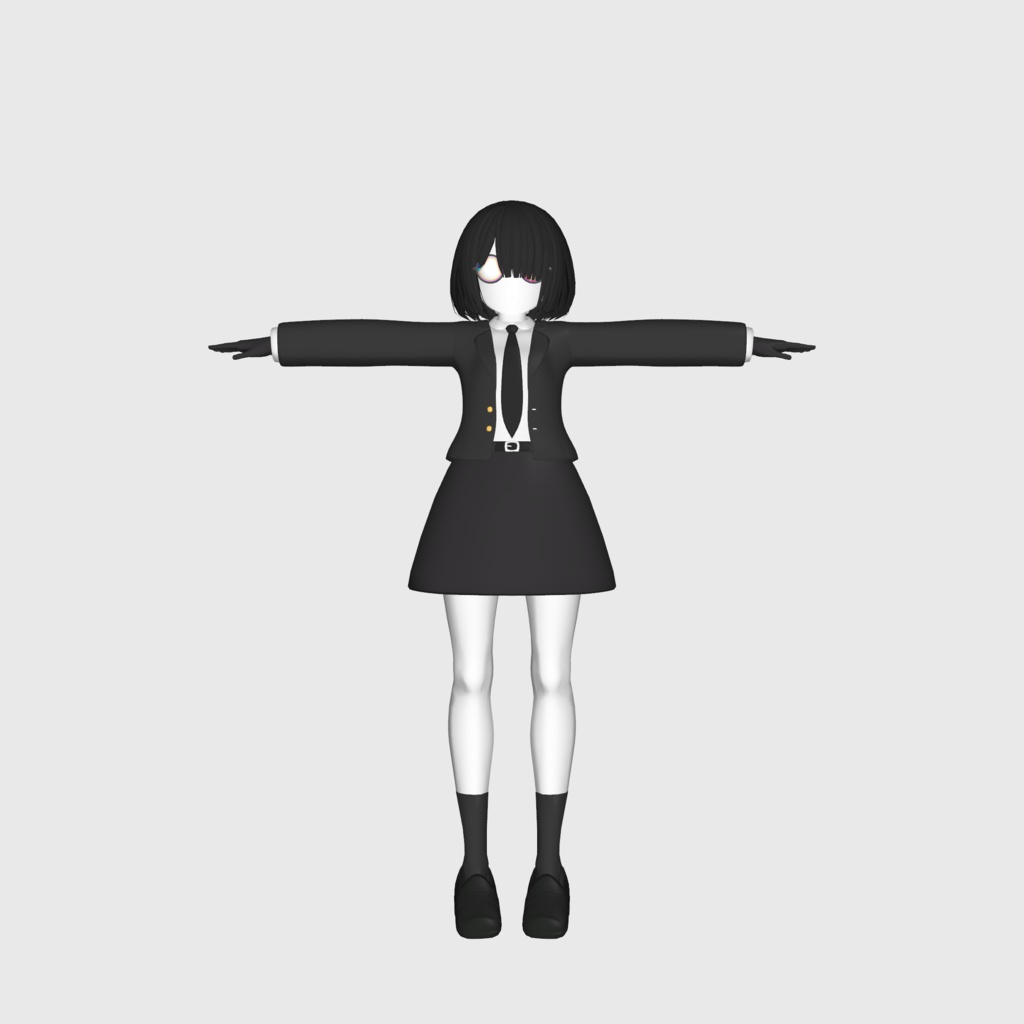 RINNE素体S想定衣装「私立っぽい制服」