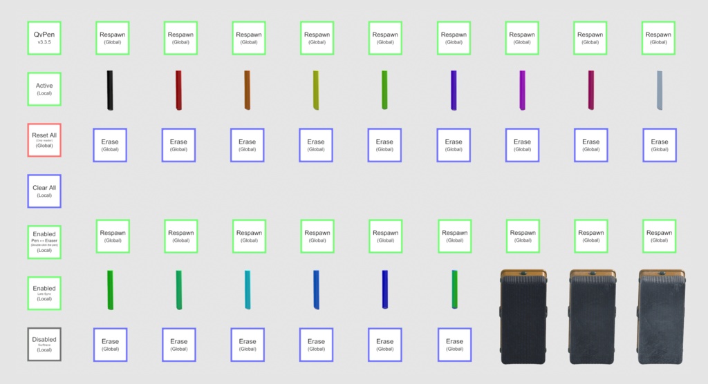 チョーク型QvPen【QvPen差し替えモデル】