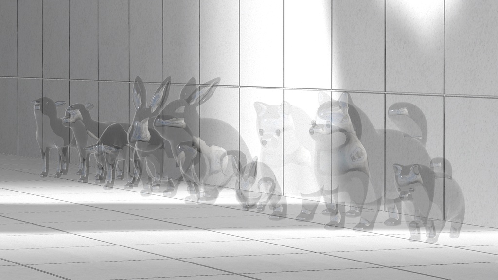 木彫り&ガラス動物