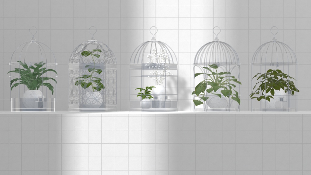 Birdcage Planter ×5