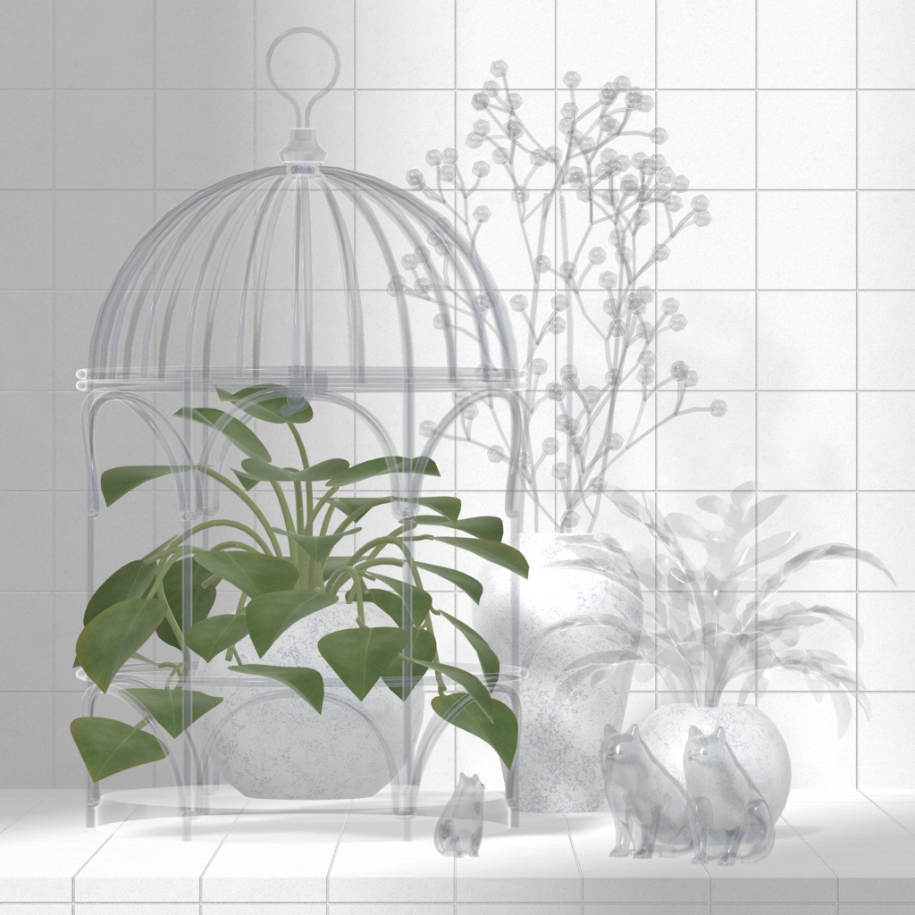 Birdcage Planter ×5