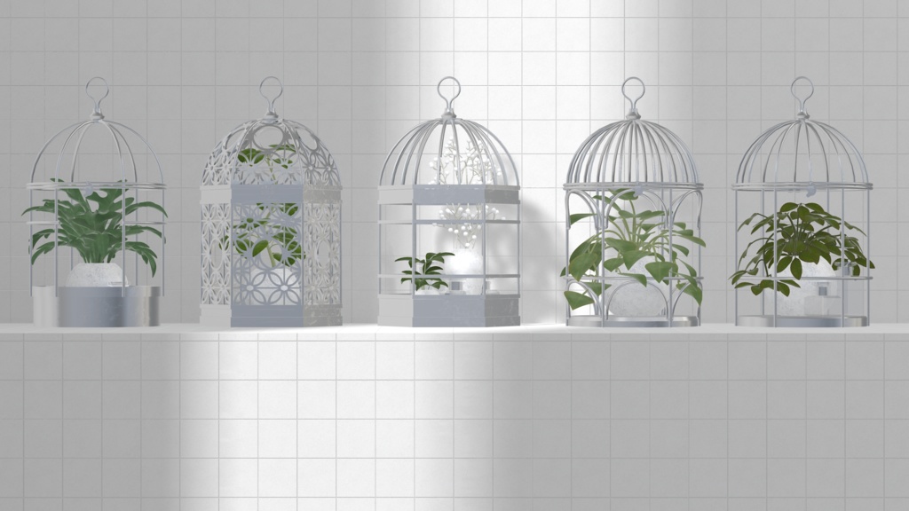 Birdcage Planter ×5