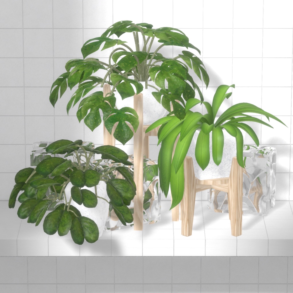 Plant×10/Pot×6/Stand×4