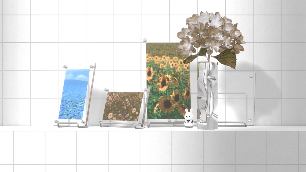 Glass photo frame ×4