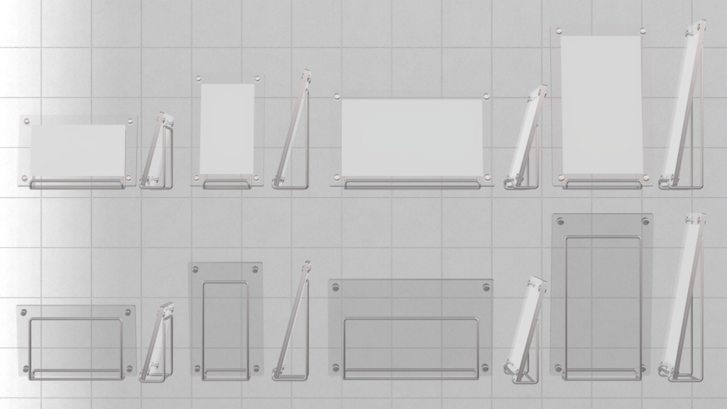 Glass photo frame ×4