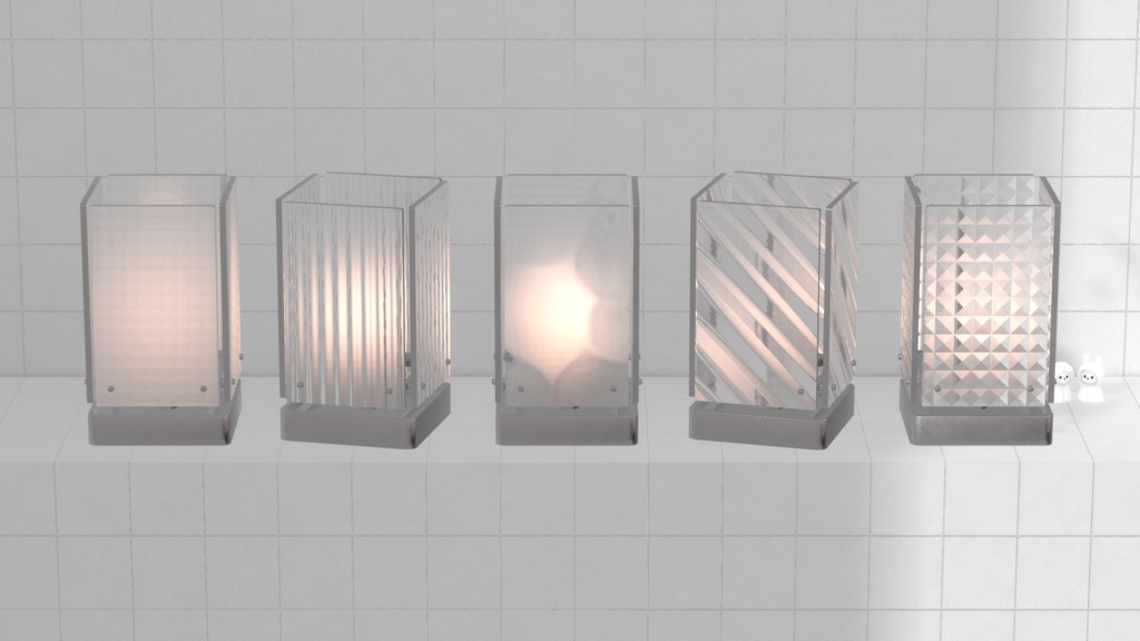 Glass light ×5
