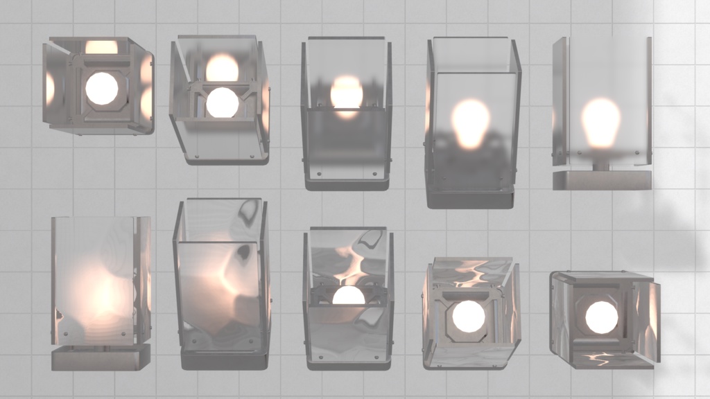 Glass light ×5