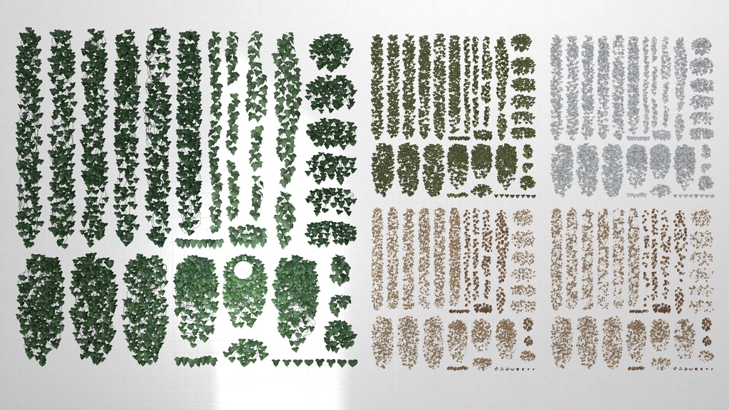 Ivy wall x4