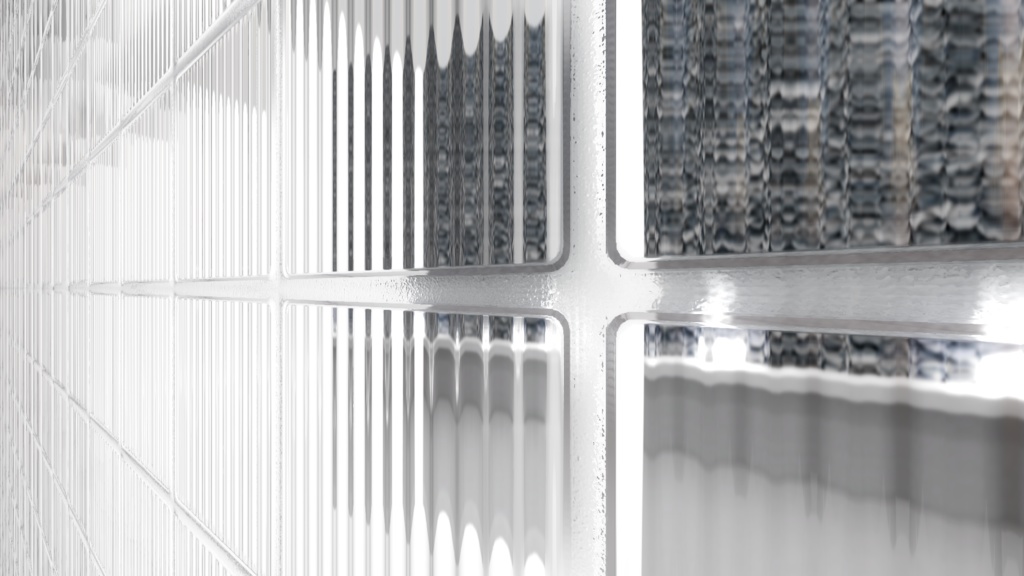 Glass block wall textures