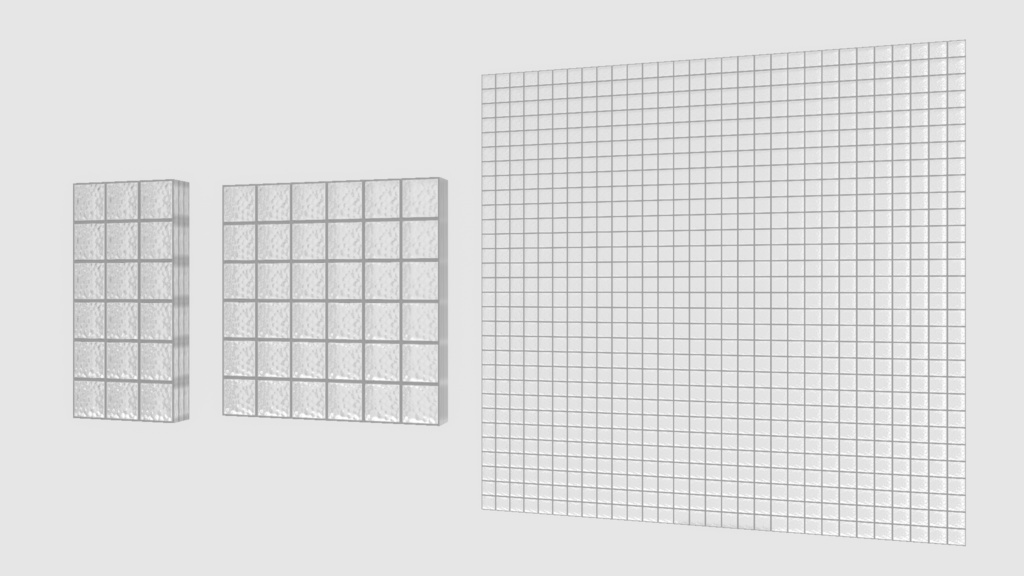 Glass block wall textures