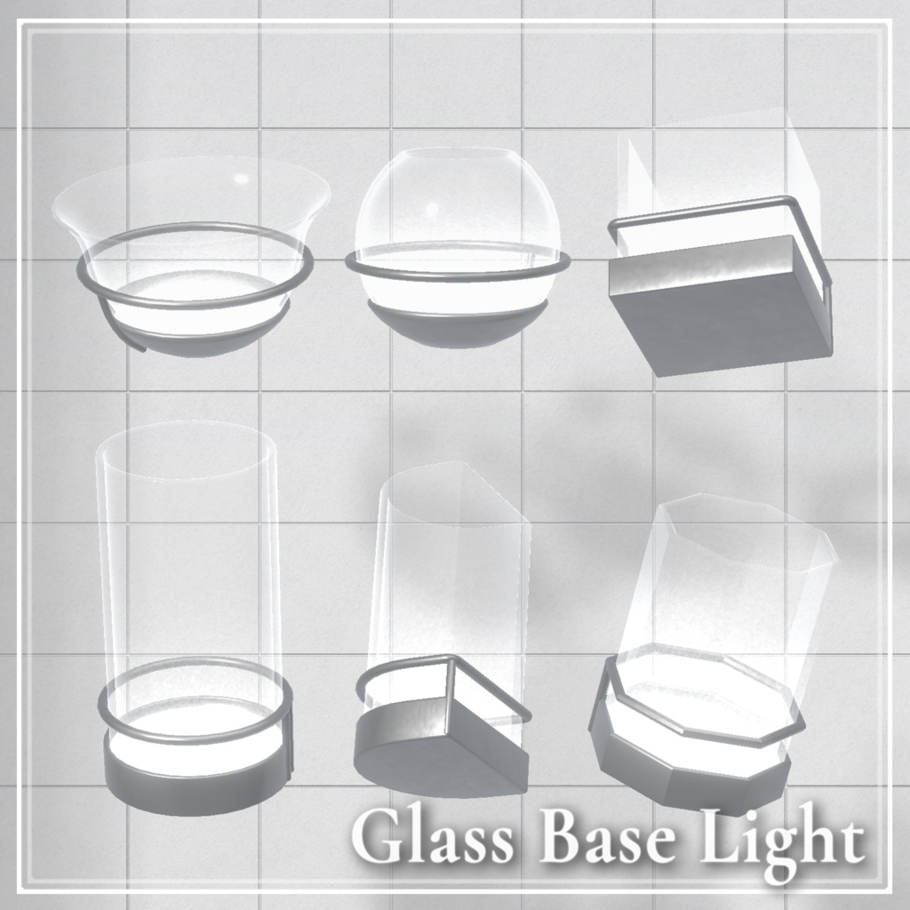 Glass base light×6