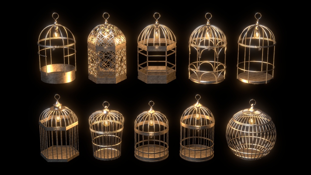 Birdcage light×10