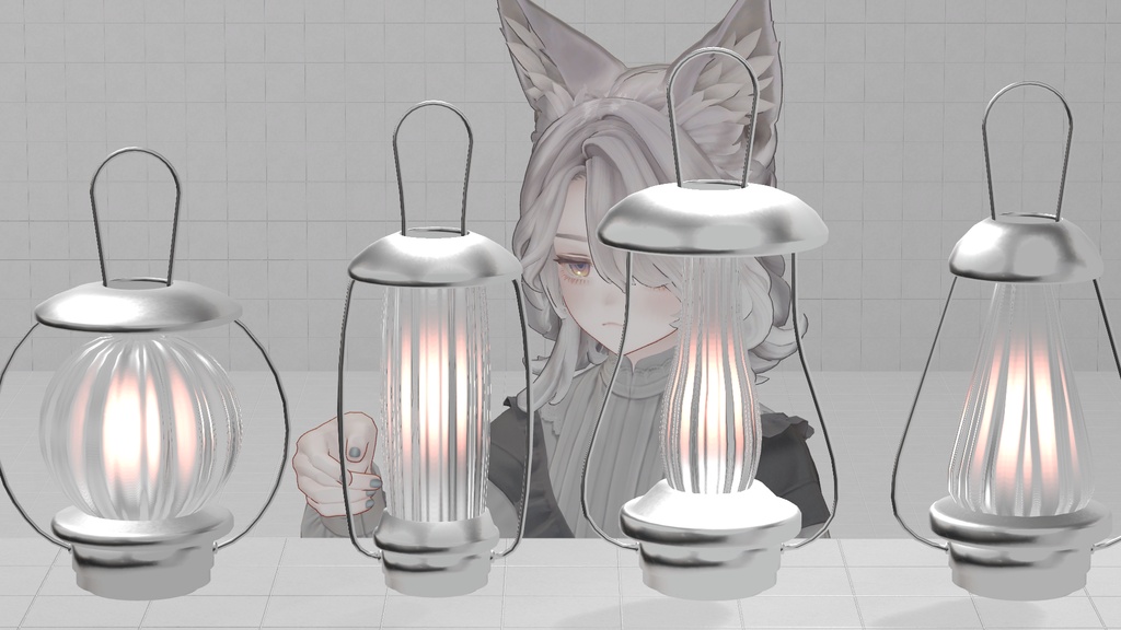 Glass Lantern×5