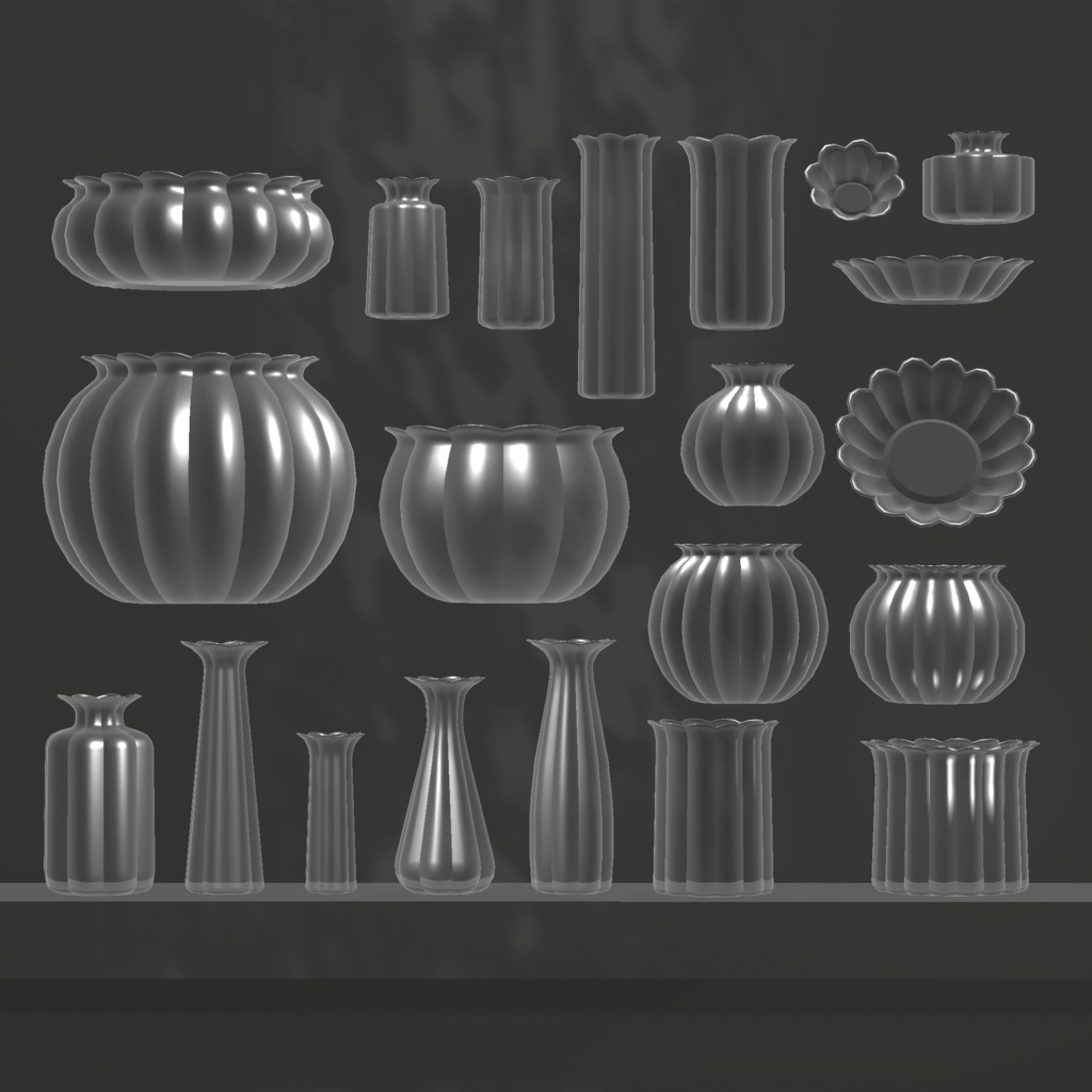 Frill Vase×20