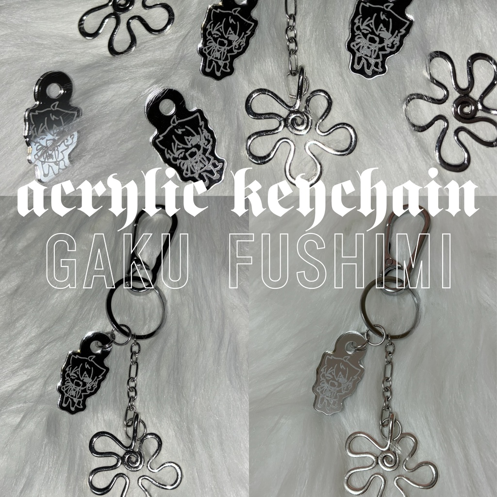 ガク彫刻ミニアクキー