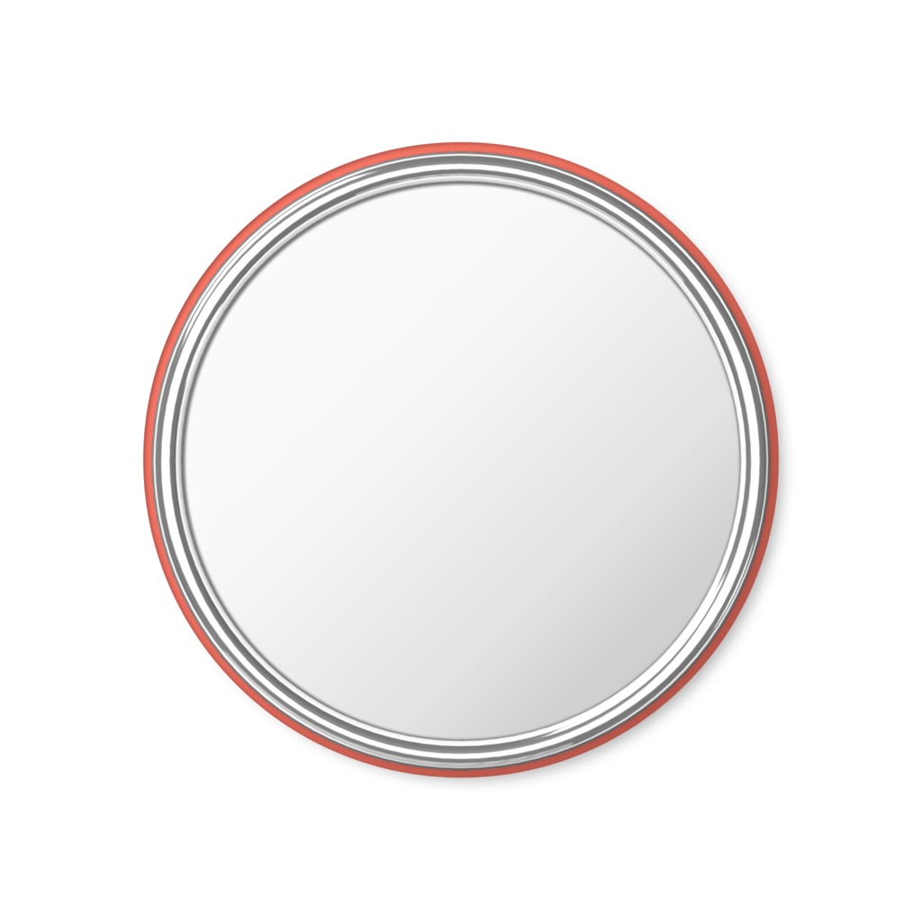 おでかけ缶ミラー:赤