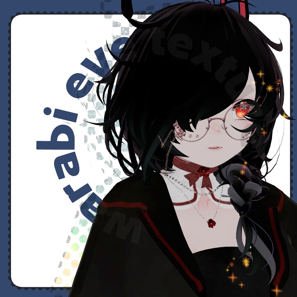 【VRChat想定】わんわんeyetexture(無料配布)【warabi用】