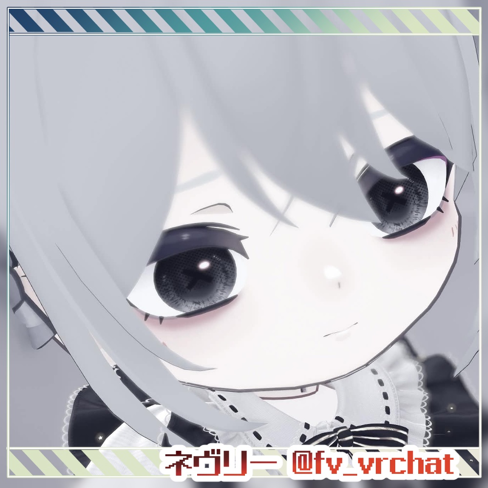 【74アバター対応】SimpleCrossEyetexture 【9color】