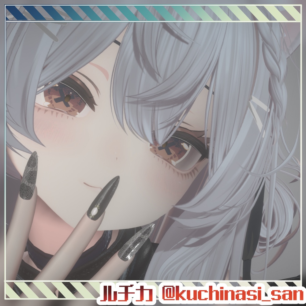 【74アバター対応】SimpleCrossEyetexture 【9color】