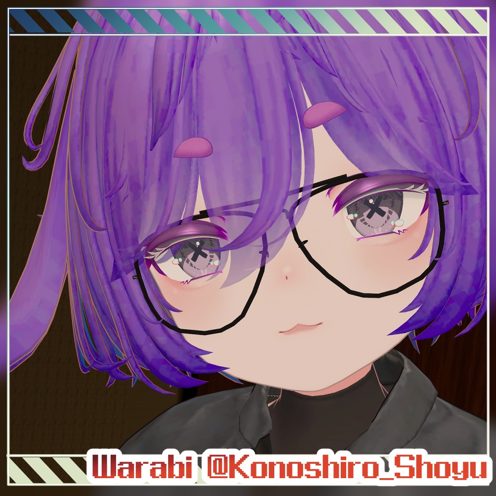 【74アバター対応】SimpleCrossEyetexture 【9color】