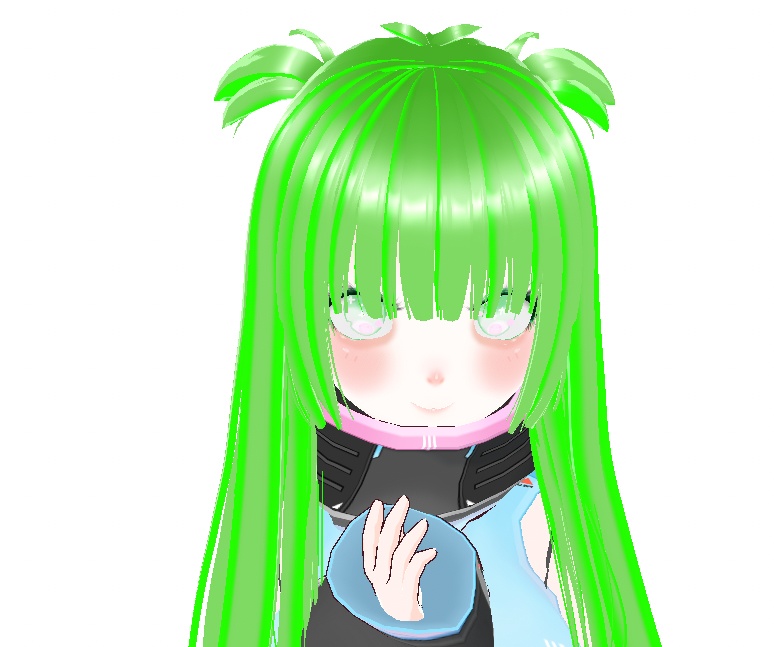 vroid ネオンの髪のテクスチャ// Neon green hair // free hair texture