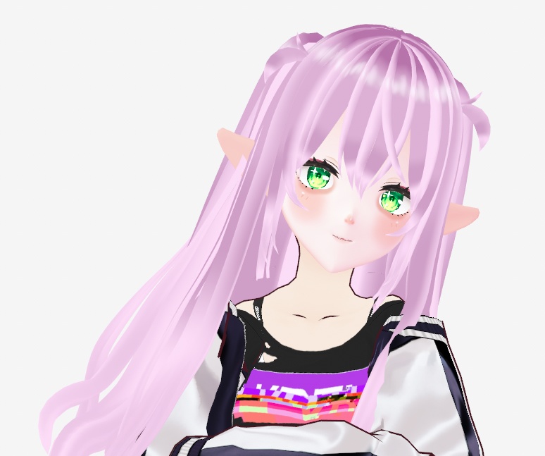 Vroid violet hair texture // バイオレットの髪質。