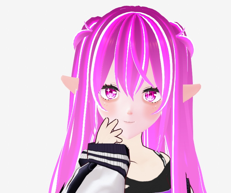 Vroid violet hair texture // バイオレットの髪質。