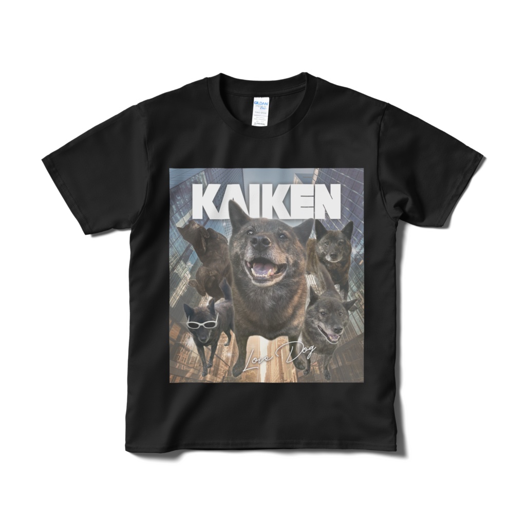 かっこいい甲斐犬Tシャツ