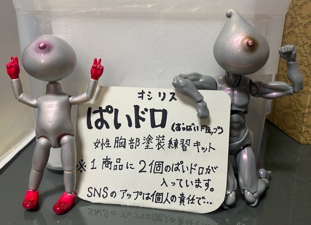 ぱいドロ 女性胸部塗装練習用キット