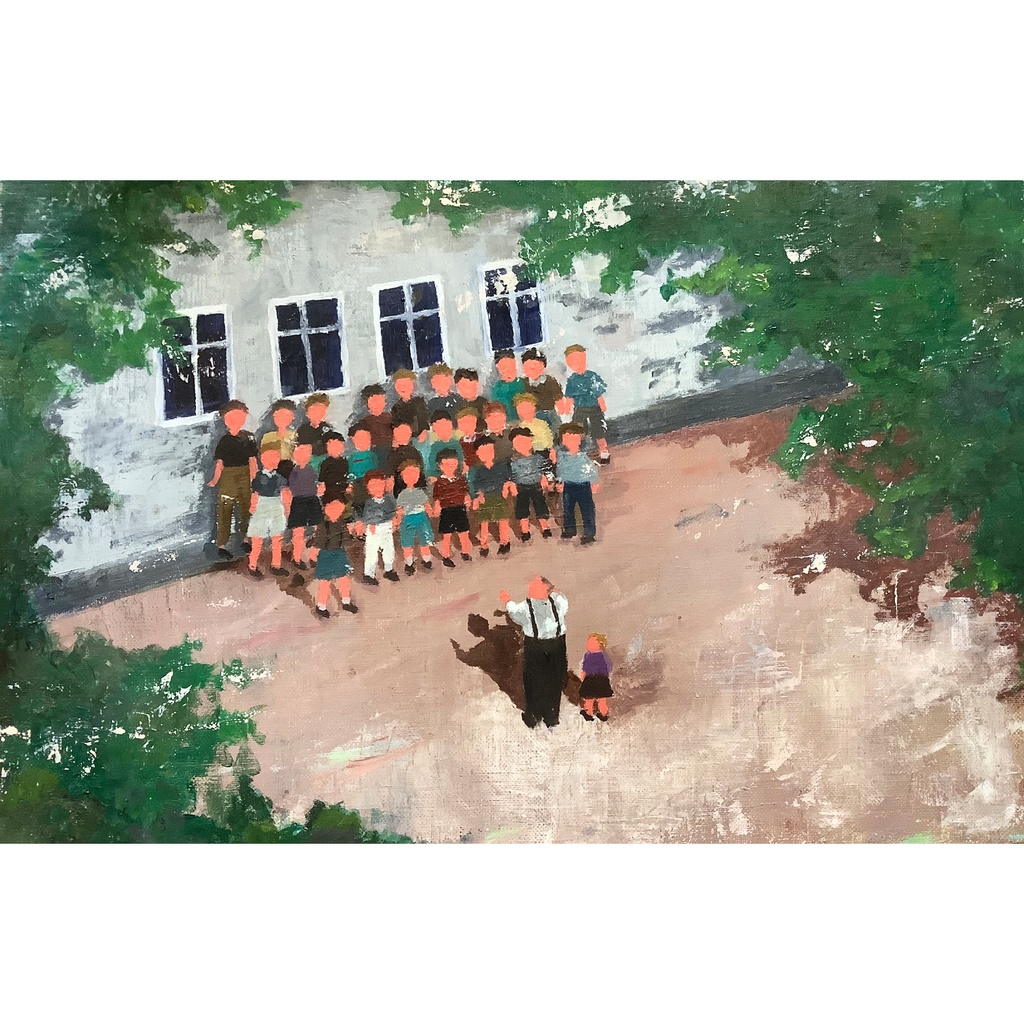 【油彩画】合唱隊