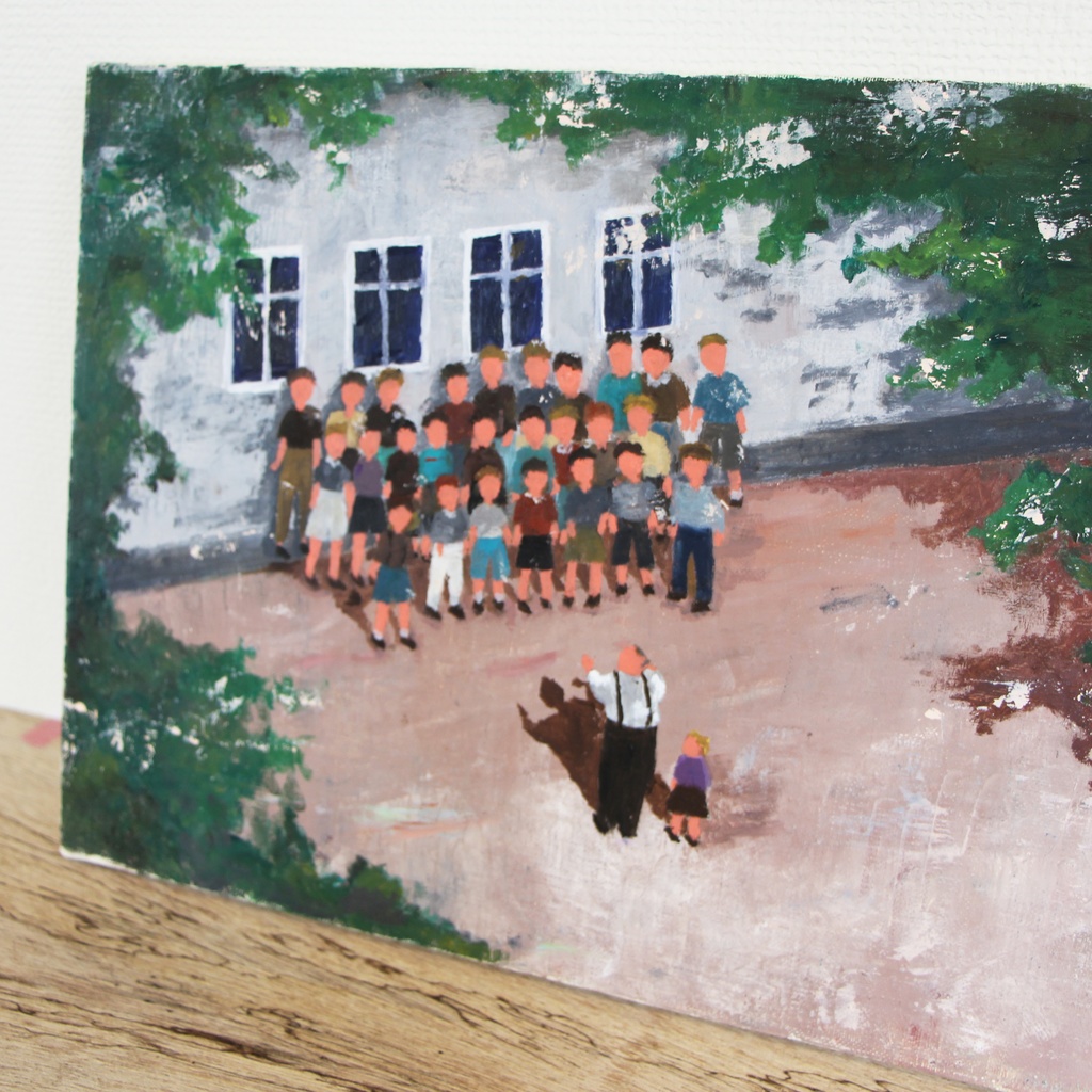 【油彩画】合唱隊