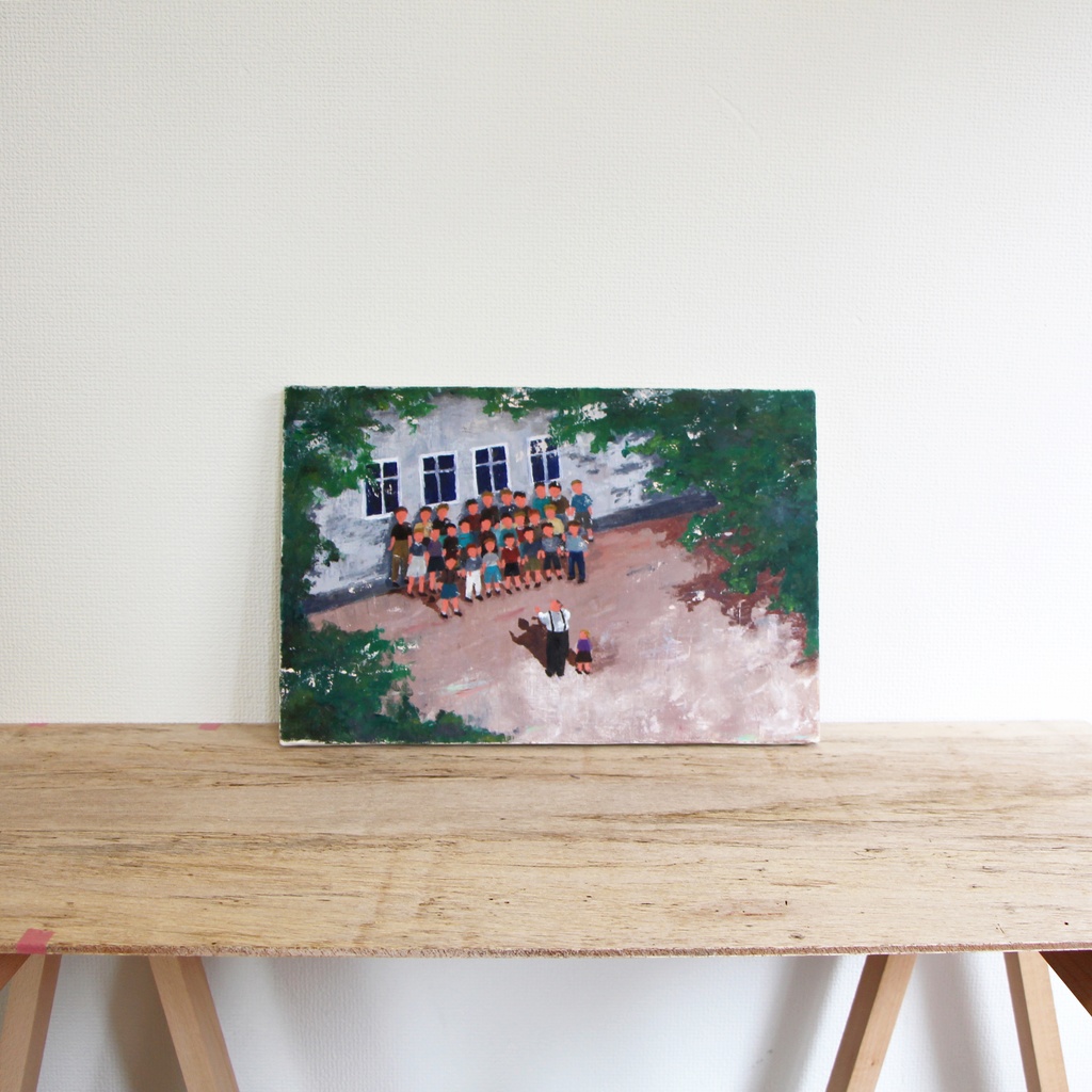 【油彩画】合唱隊