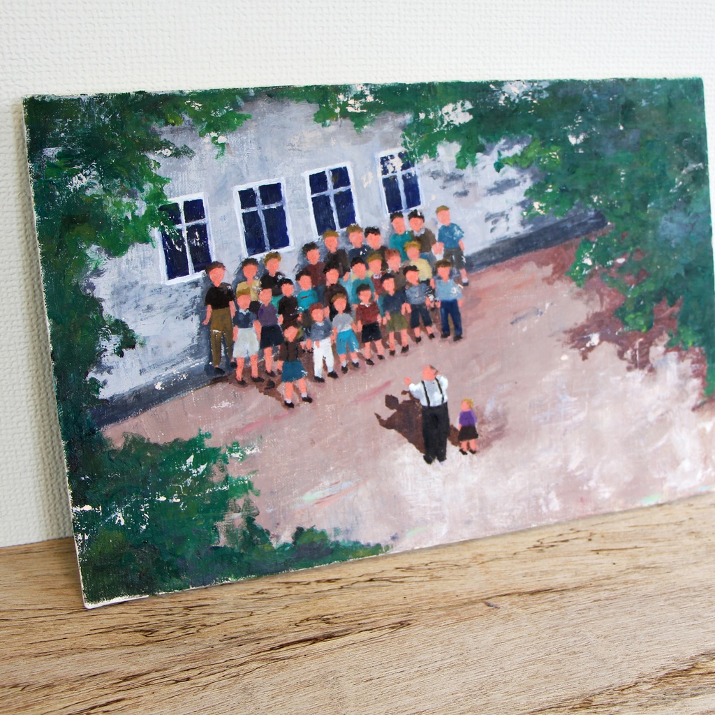 【油彩画】合唱隊