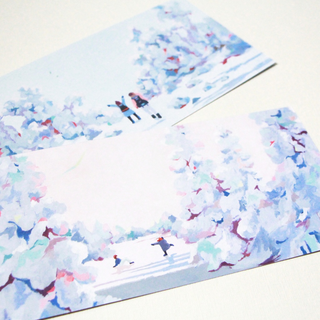 【大判ポストカード2枚セット】Winter Magic