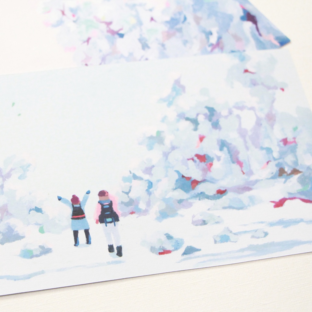 【大判ポストカード2枚セット】Winter Magic