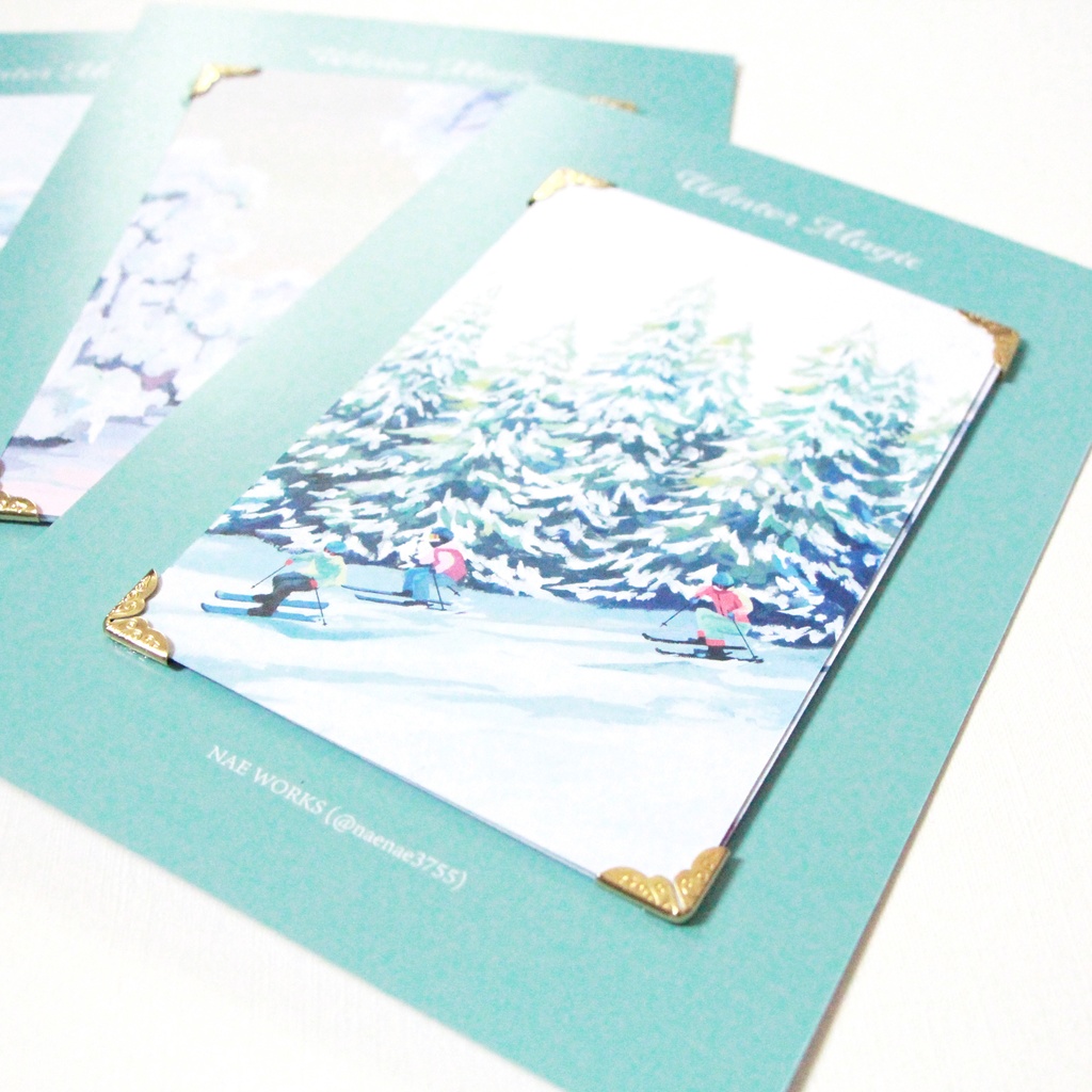 【ポストカード4枚セット】Winter Magic